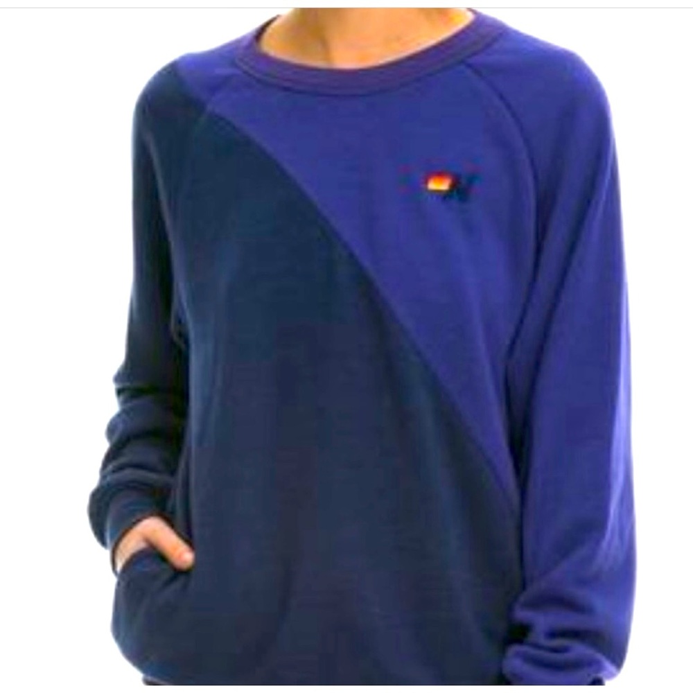 Aviator Nation glider crew neck sweatshirt size L